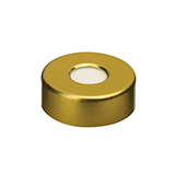 20mm Magnetic Crimp Seal (gold/8mm Hole) with Septa PTFE/Silicone, pk.1000